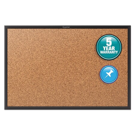 Quartet Classic Series Cork Bulletin Board, 96x48, Black Aluminum Frame 2308B